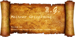 Meitner Grizeldisz névjegykártya